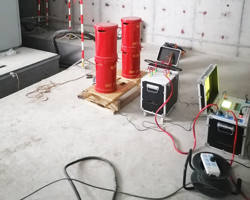 金辰富海廣場10kV電纜交接試驗(yàn)現(xiàn)場