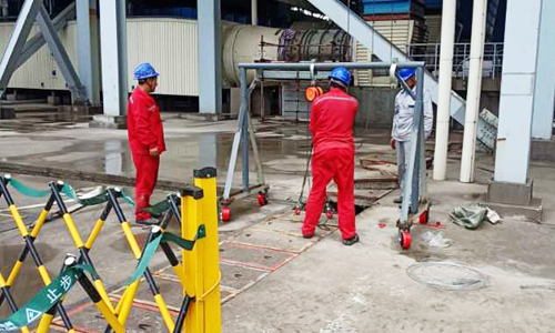 勝利電廠三期電纜溝維保恢復(fù)現(xiàn)場(chǎng)