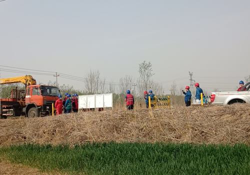 2021年3月31日，龍井線春檢工作現(xiàn)場