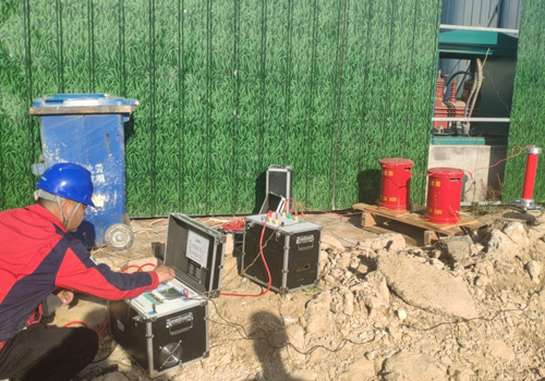 2021年5月4日， 恒泰基建集團(tuán)供電電纜試驗(yàn)現(xiàn)場(chǎng)