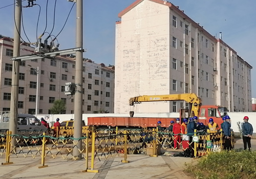 2021年5月11日，東營區(qū)牛莊鎮(zhèn)西范線春檢現(xiàn)場