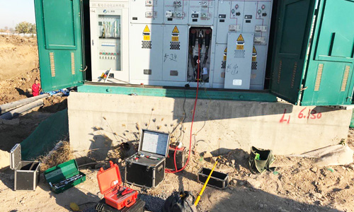 2020年10月24日，北二路103環(huán)網(wǎng)柜電纜故障檢測(cè)