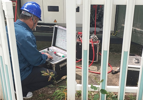 新天線H7環(huán)網(wǎng)柜至寧陽(yáng)路支線聯(lián)絡(luò)柜電纜故障檢查現(xiàn)場(chǎng)