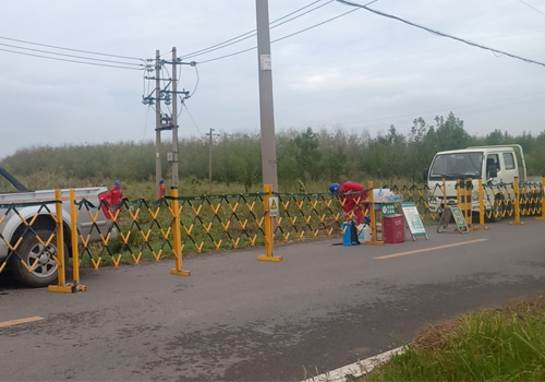 2021年9月17日，東營(yíng)方大電力工程有限責(zé)任公司東營(yíng)區(qū)分公司秋檢華昌段施工現(xiàn)場(chǎng)